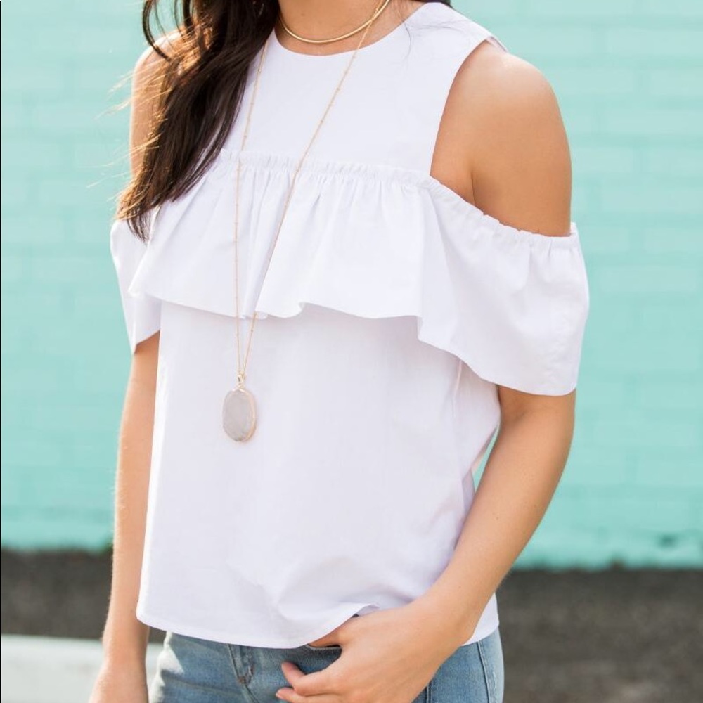 Light blue/ purple top